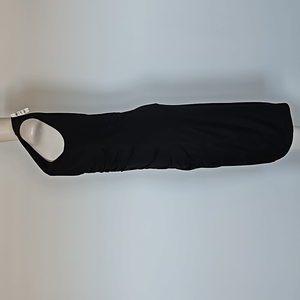 INC International Concepts sleeveless black ruched front dress-L - Picture 3 of 8